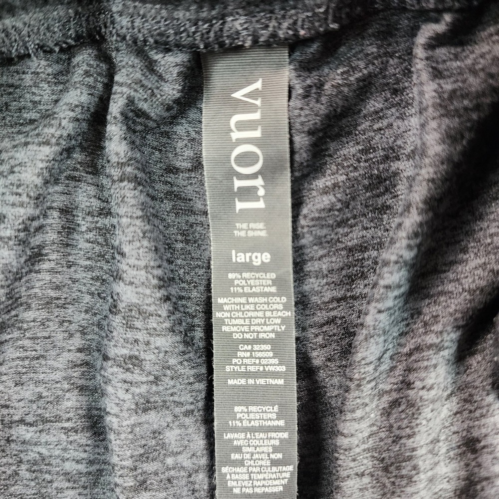 Vuori Performance Jogger Womens Large L Charcoal Shibori Gray Patterned VW303 - Picture 3 of 6